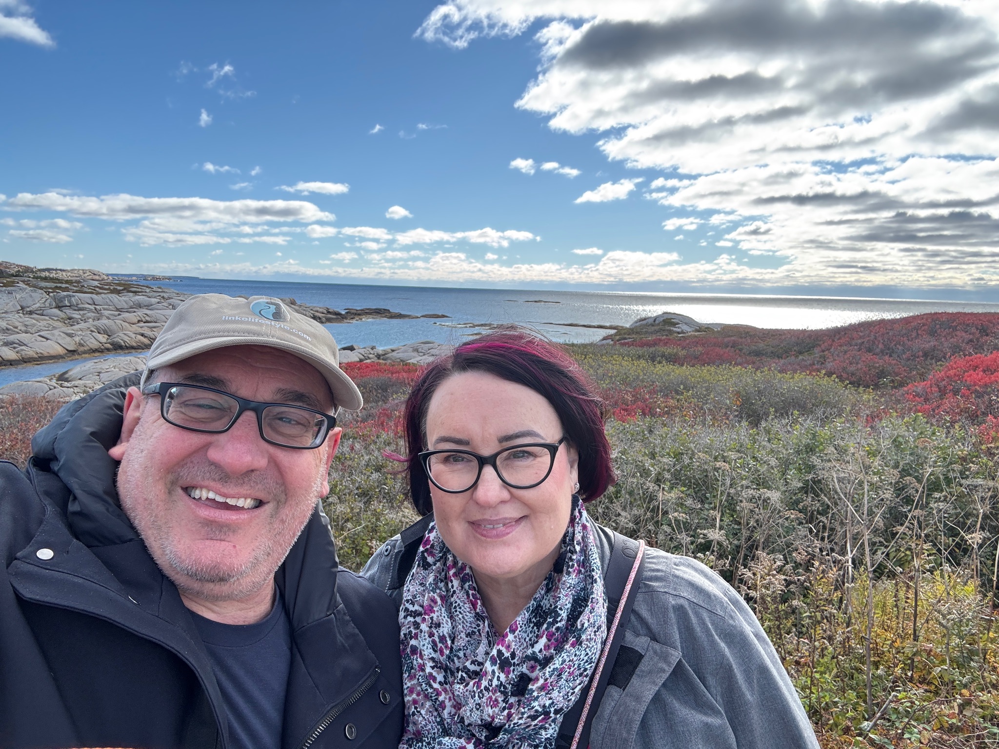 Michael and Mardi at Peggy's Cove